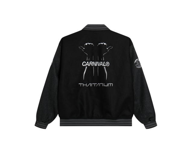 Carnival Carnival x Thaitanium Varsity Jacket Black - view 2