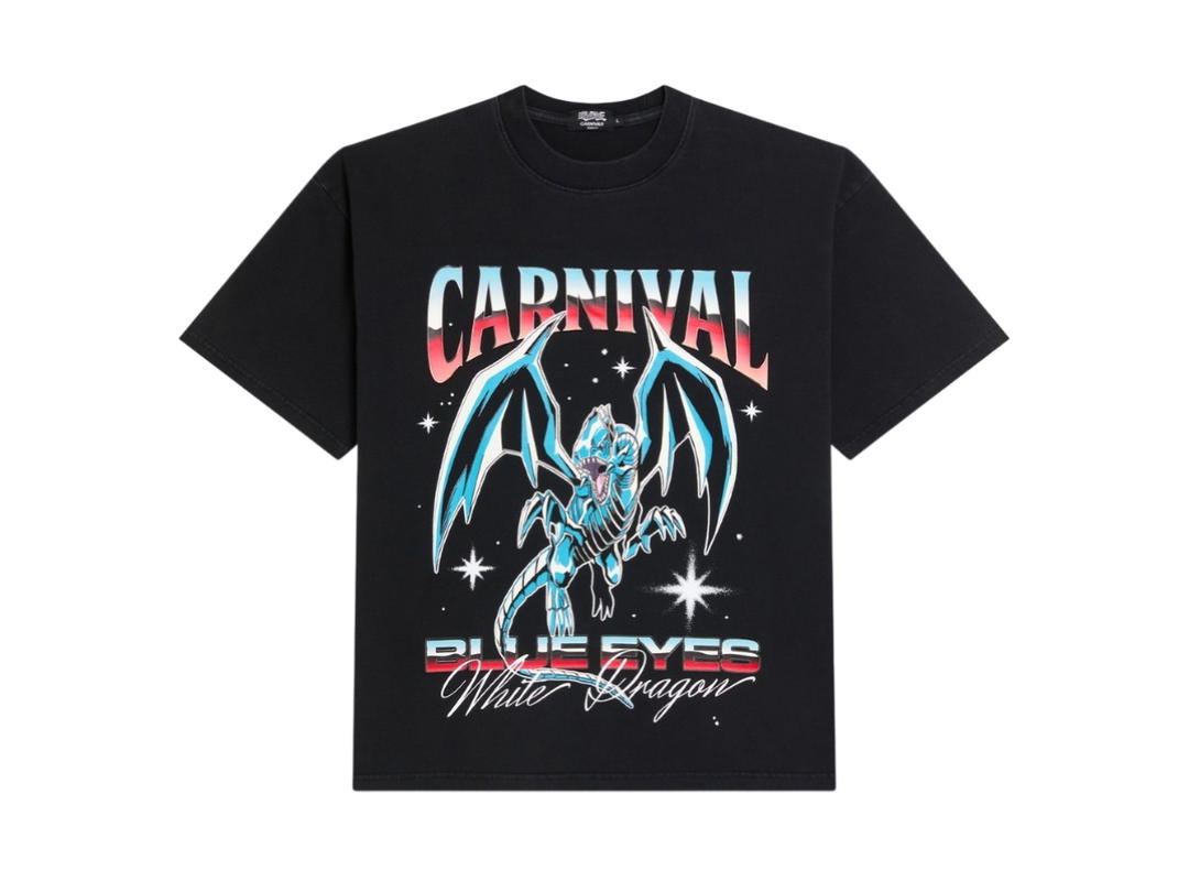 Carnival Carnival X Yugioh Blue-eyes White Dragon Ovs T-shirt Black