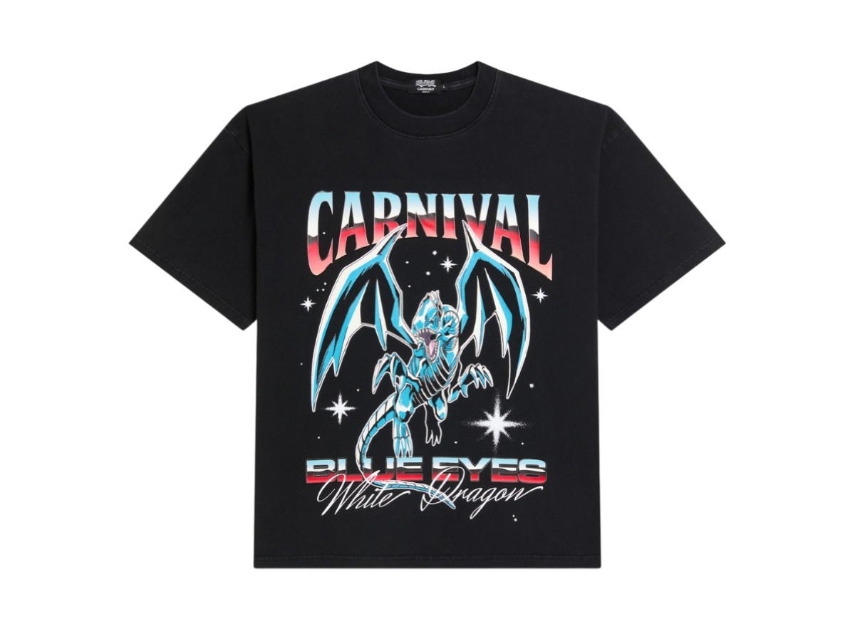 Carnival Carnival X Yugioh Blue-eyes White Dragon Ovs T-shirt Black