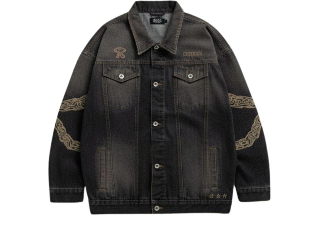 Carnival Carnival X Yugioh Denim Jacket  Black
