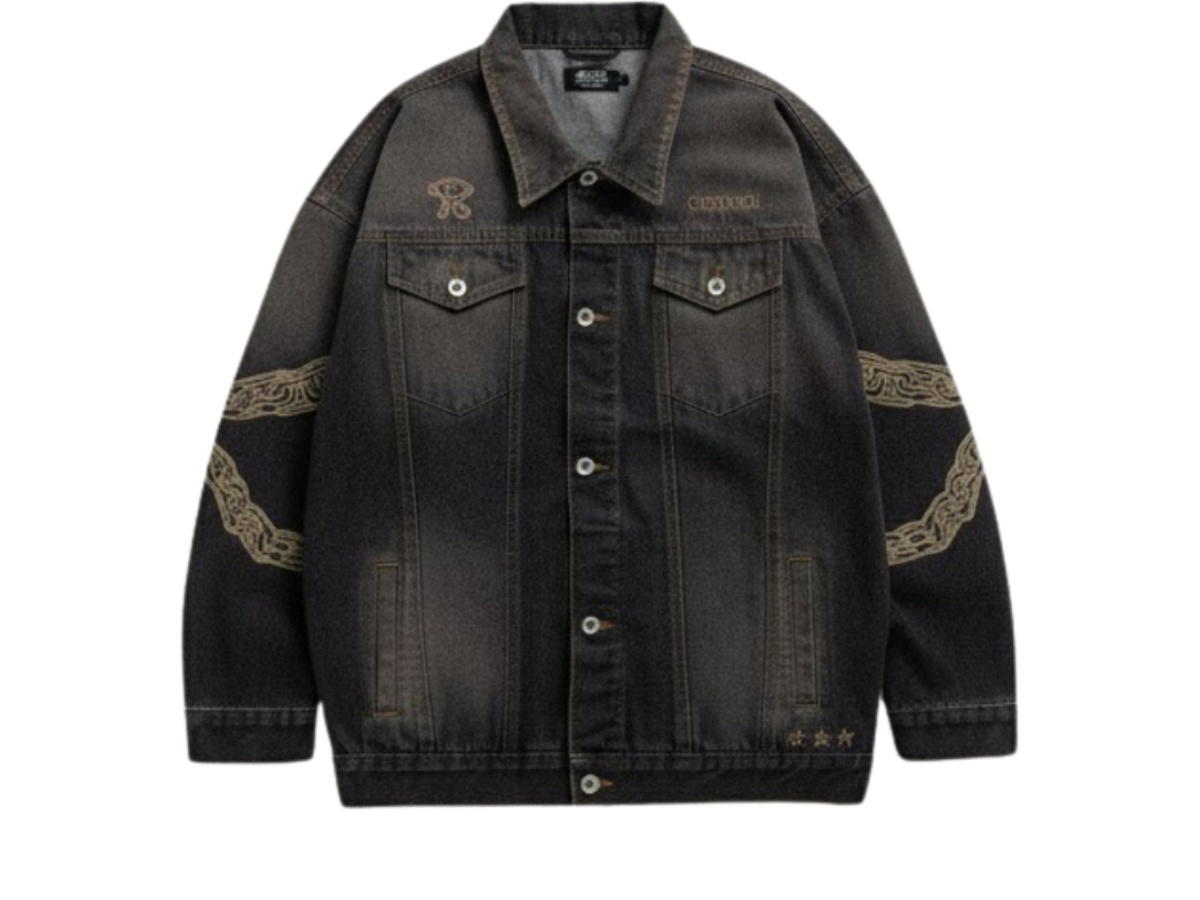 Carnival Carnival X Yugioh Denim Jacket Black