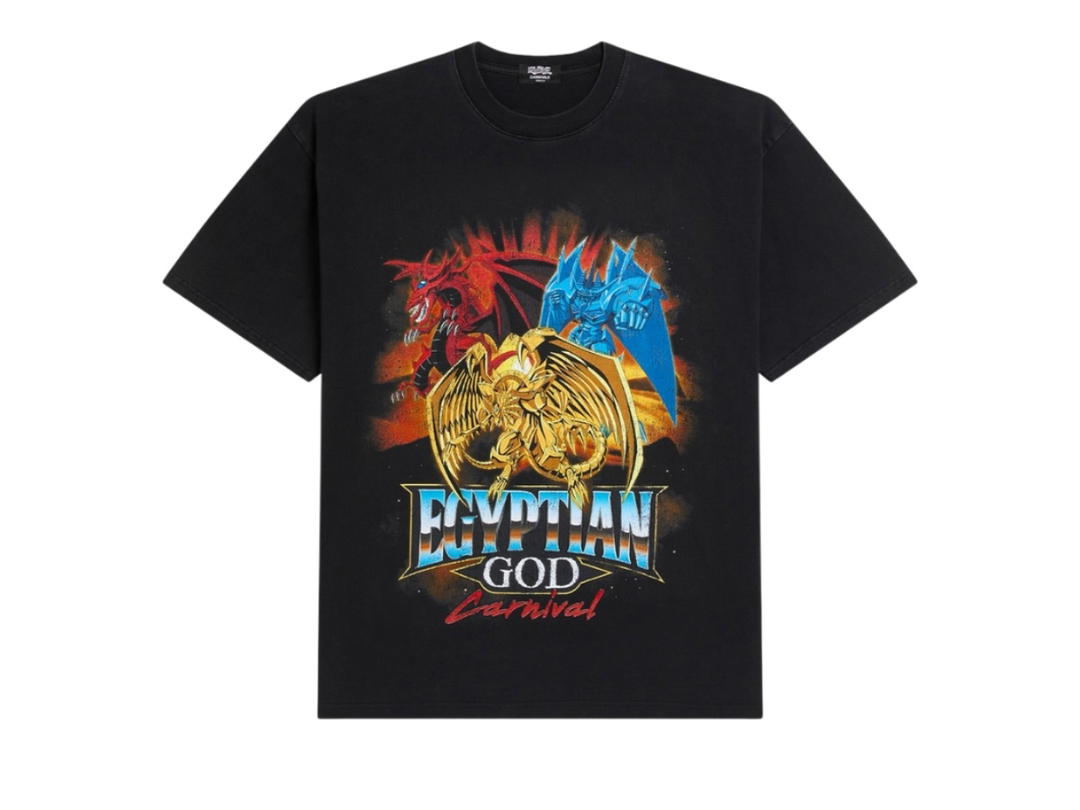 Carnival Carnival X Yugioh Egyptian God Ovs T-shirt Black