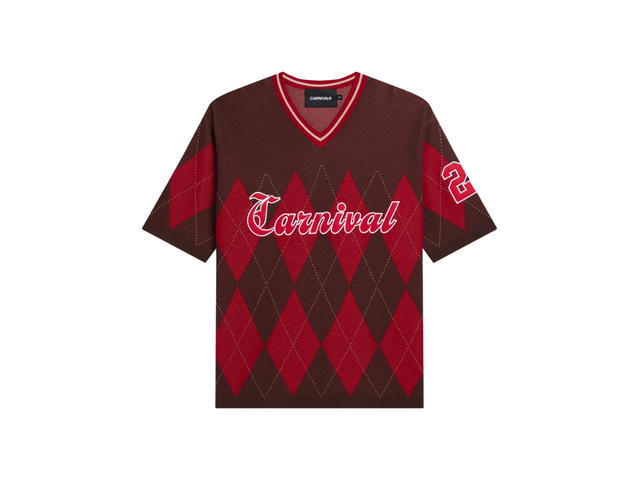 Carnival Carnival American Football Knitted Jersey Maroon (SS26) - view 1