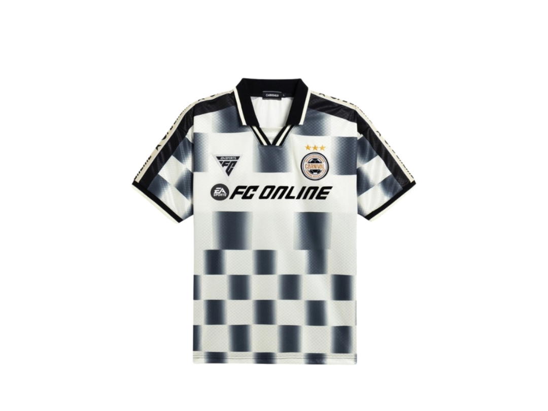 Carnival Carnival X Ea Sports Fc Online 2025 Checkered Football Jersey Cream