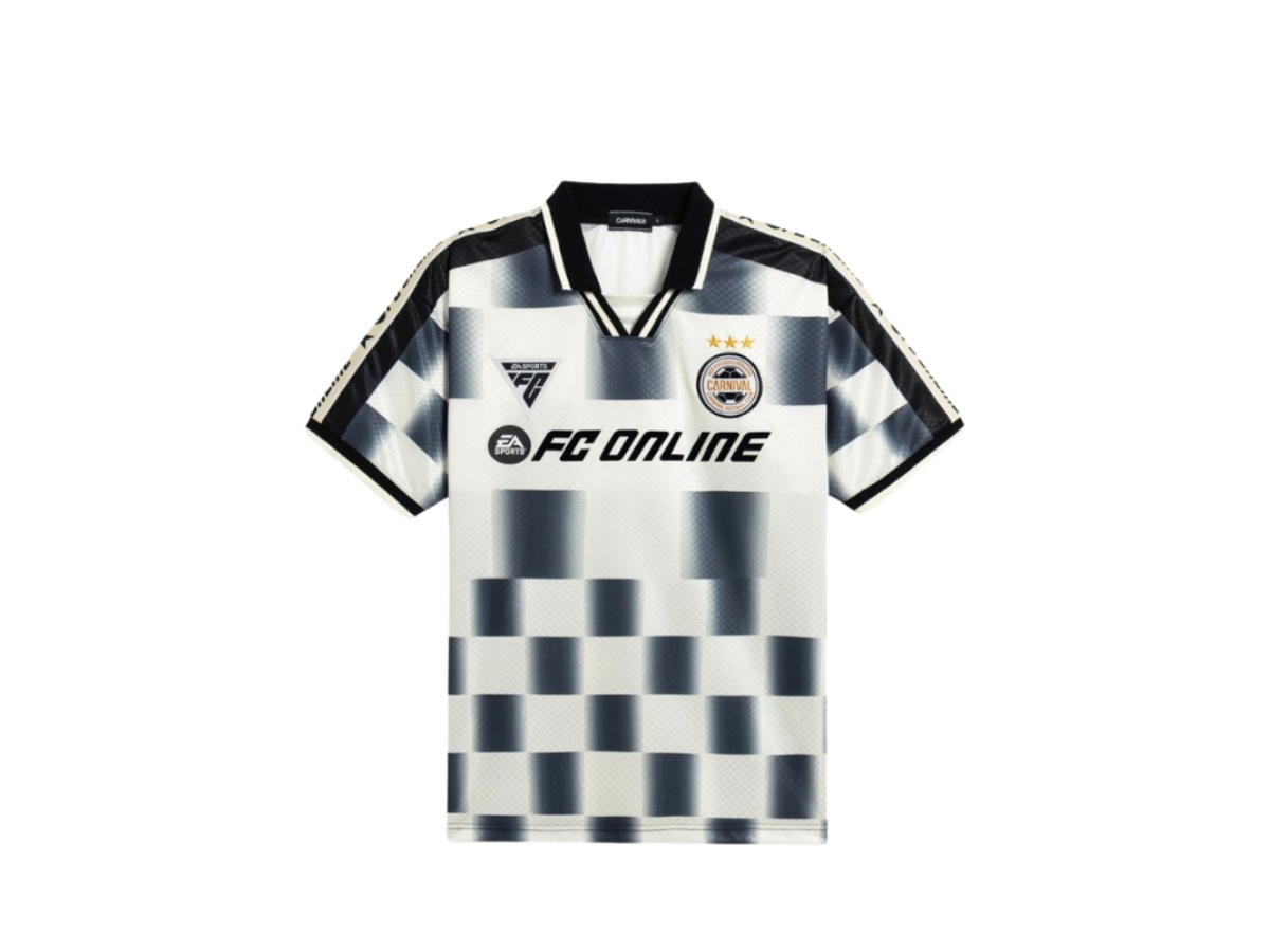 Carnival Carnival X Ea Sports Fc Online 2025 Checkered Football Jersey Cream