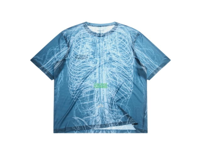 Carnival Carnival X Pleasures Running Pace Core Knit T-Shirt Blue - view 2