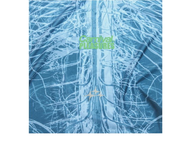 Carnival Carnival X Pleasures Running Pace Core Knit T-Shirt Blue - view 4