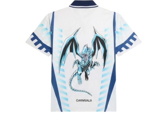 Carnival Carnival X Yugioh Blue-eyes White Dragon Football Jersey Bule Grey - view 2