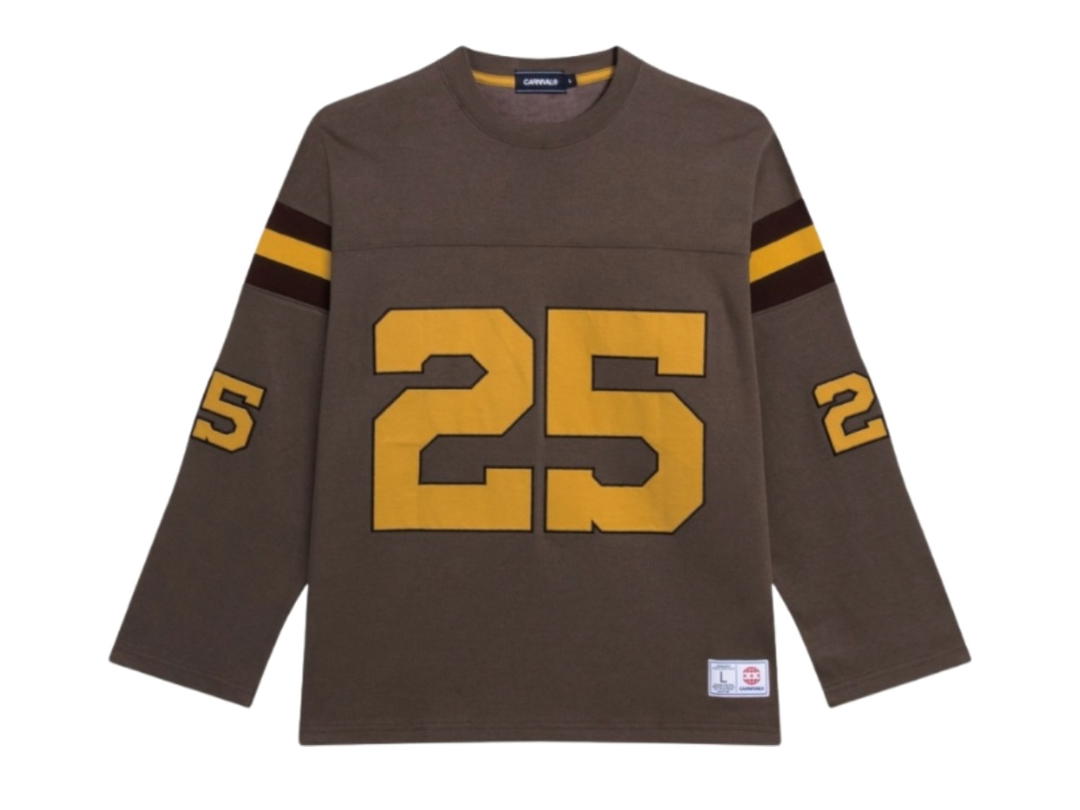 Carnival Carnival Football Ls T-shirt (SS25) Holiday In The Sun Brown