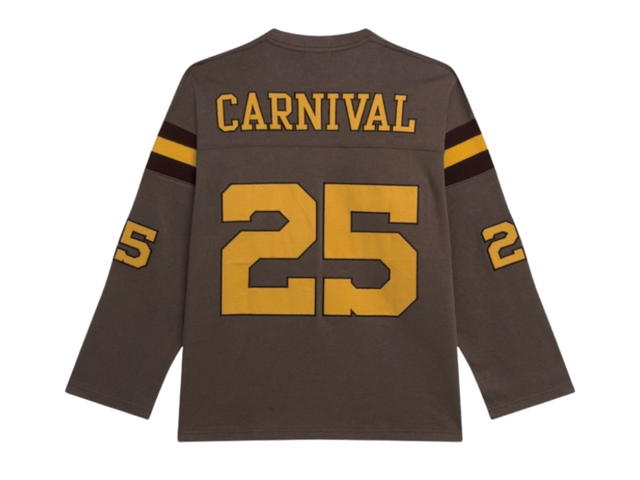 Carnival Carnival Football Ls T-shirt (SS25) Holiday In The Sun Brown - view 2