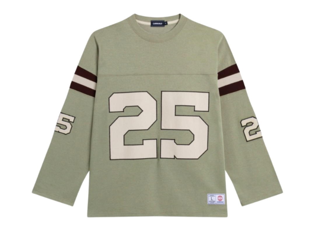 Carnival Carnival Football Ls T-shirt (SS25) Holiday In The Sun Olive
