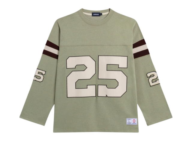 Carnival Carnival Football Ls T-shirt (SS25) Holiday In The Sun Olive - view 1