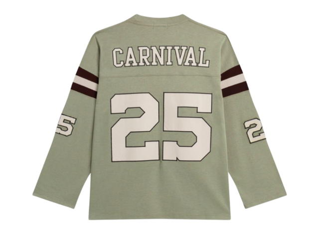 Carnival Carnival Football Ls T-shirt (SS25) Holiday In The Sun Olive - view 2
