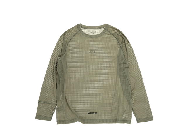 Carnival Carnival Running Aero Airweave Ls T-shirt Olive - view 2