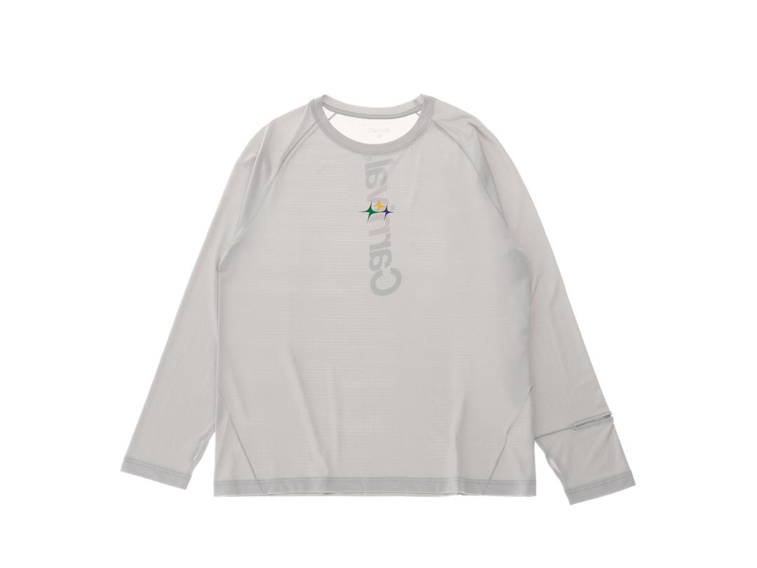 Carnival Carnival Running Pace Core Knit T-shirt Ls Sfc Grey