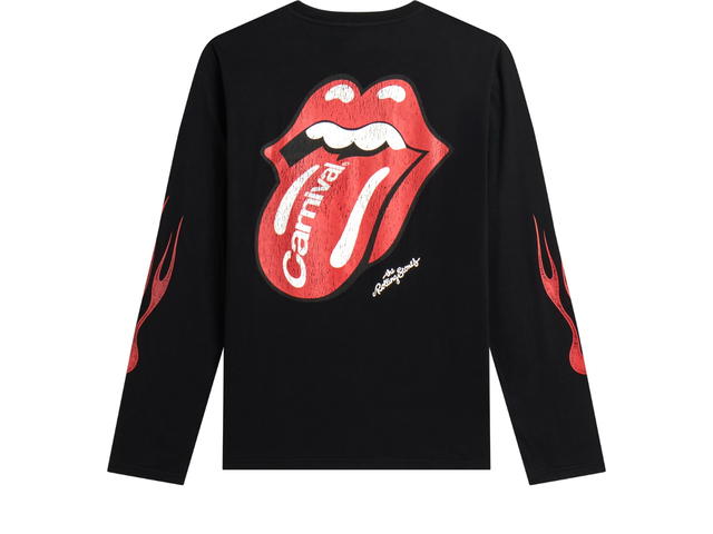 Carnival Carnival Running X Rolling Stone Hang Fire LS T-Shirt Black - view 2