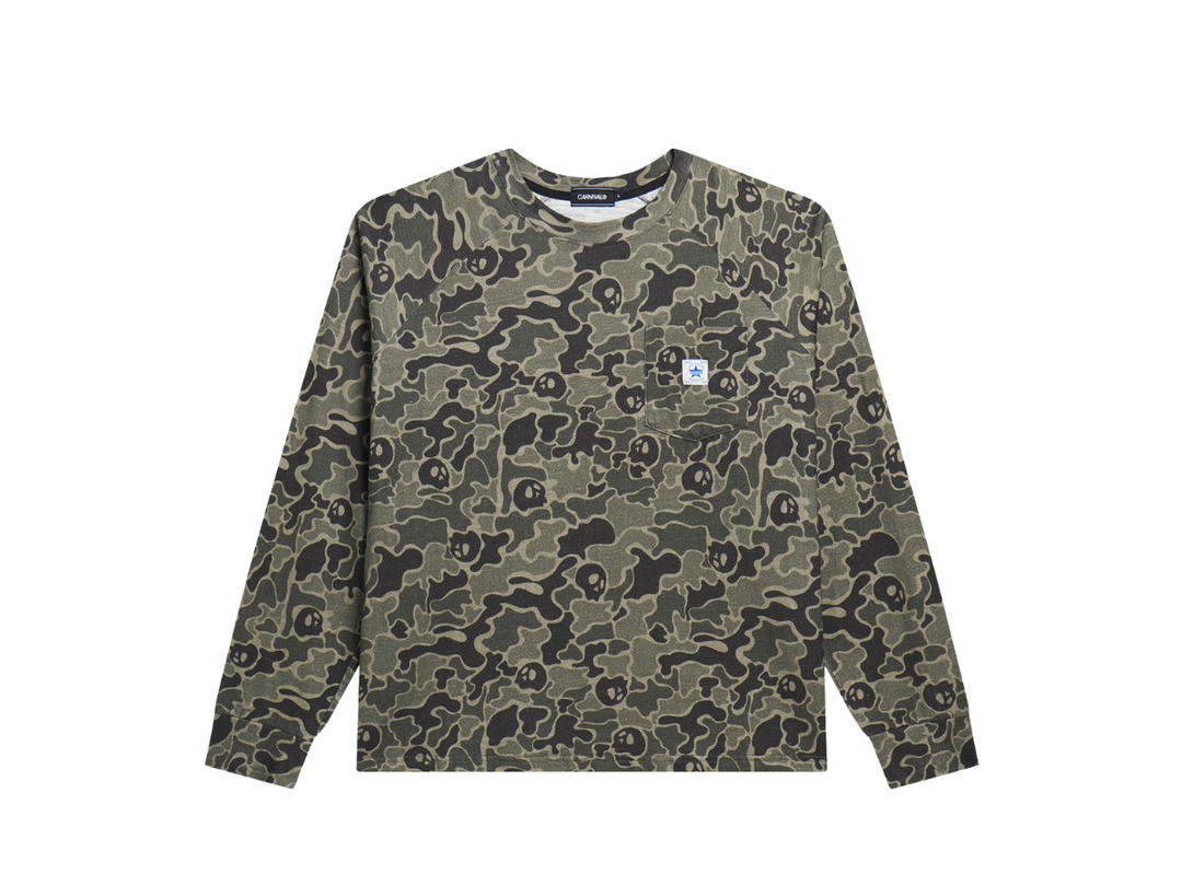 Carnival Carnival Skull Duck Camo Ls T-shirt Brown (SS26)