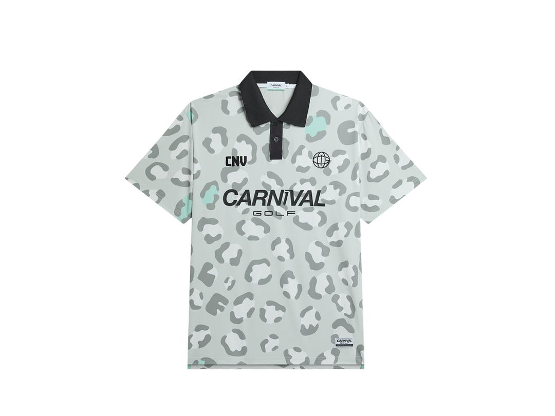 Carnival Carnival Golf Leopard Polo Beige