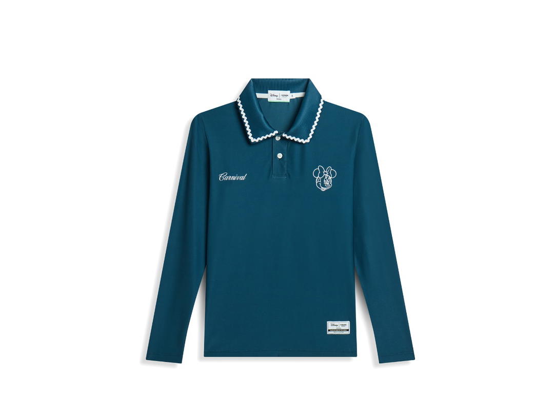 Carnival Carnival Golf X Disney Minnie Doodle Ls Polo Navy (W)