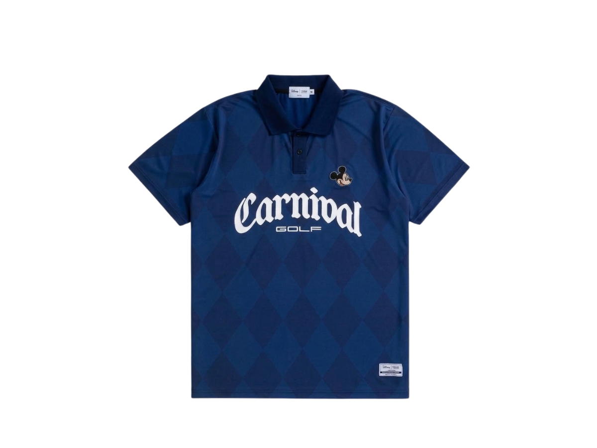 Carnival Carnival Golf X Disney Mickey Diamond Polo Navy