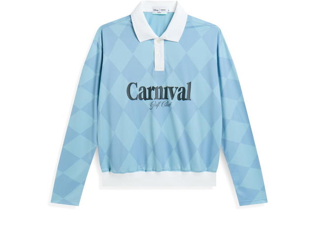 Carnival Carnival Golf X Disney Women Minnie Ls Polo Blue - view 1