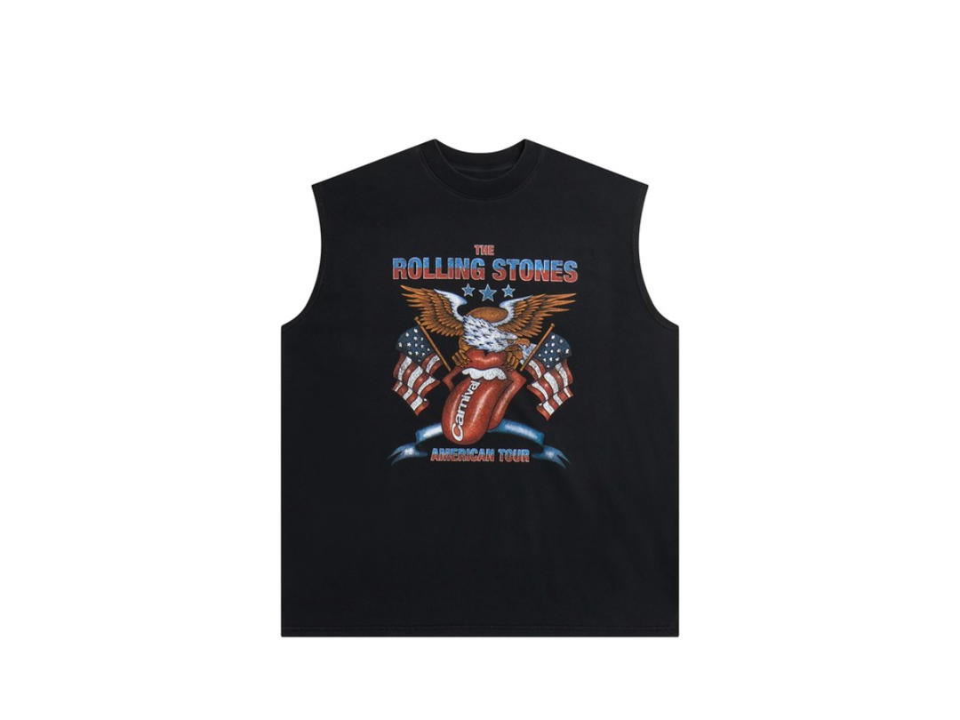 Carnival Carnival Running X Rolling Stone The American Tour Muscle Core Tank Black