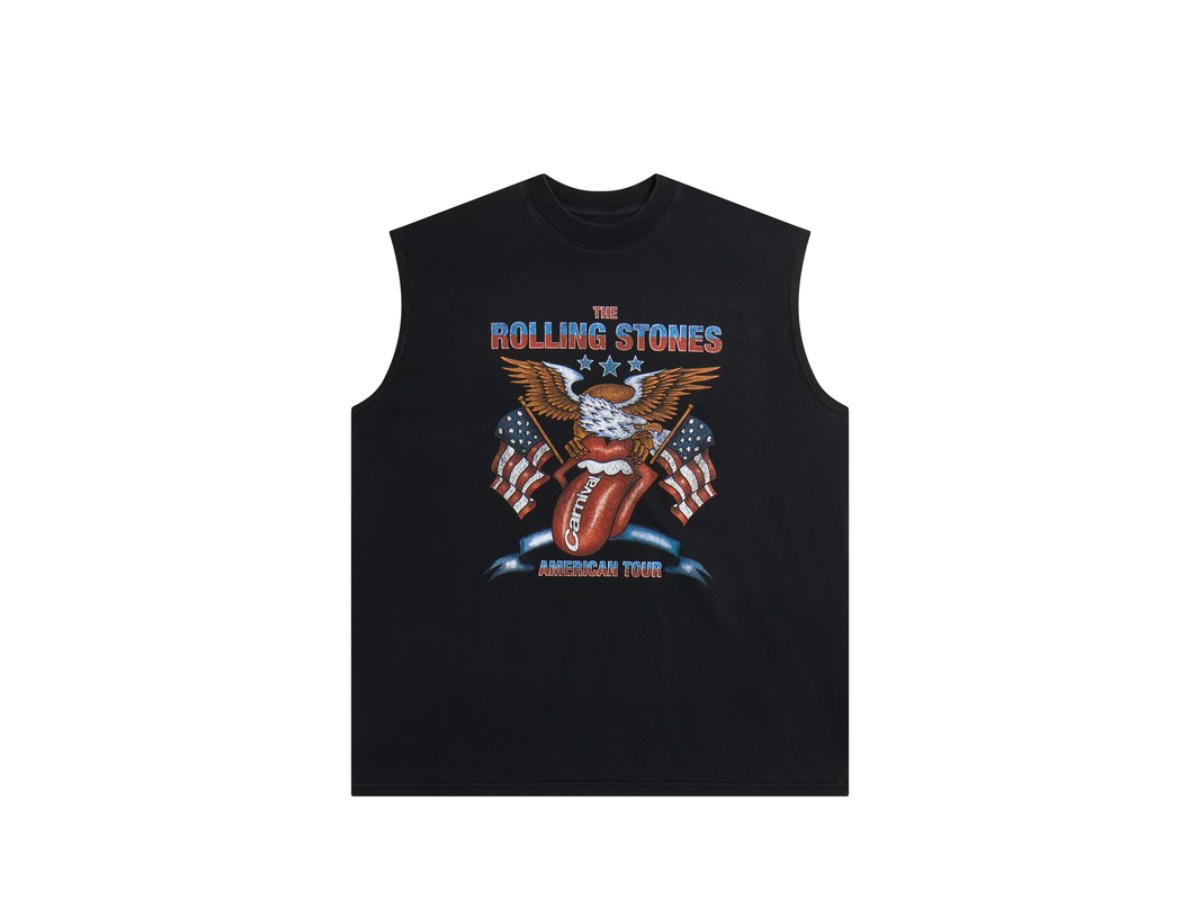 Carnival Carnival Running X Rolling Stone The American Tour Muscle Core Tank Black