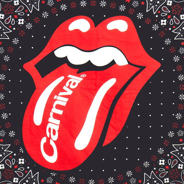 Carnival Carnival Running X Rolling Stone Hot Lips Bandana Black - view 2