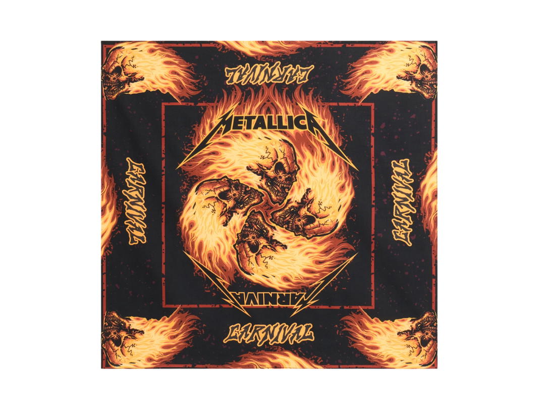Carnival Carnival x Metallica Flaming Skull Bandana Multicolor