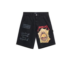 Buy Carnival x Metallica Denim Shorts Black at Sasom – Authentic and Ready to Ship
