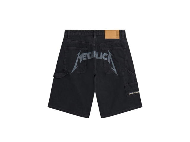 Carnival Carnival x Metallica Denim Shorts Black - view 2