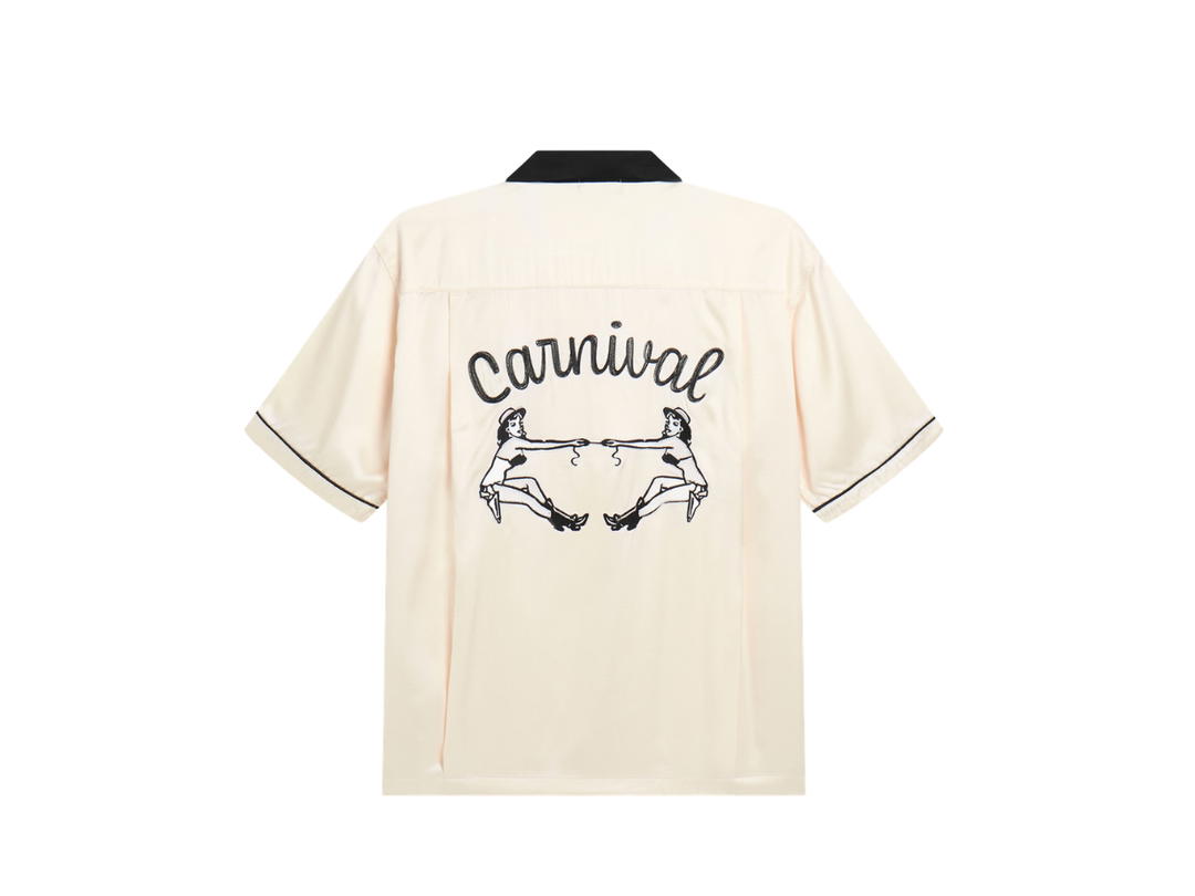 Carnival Carnival Bowling Satin Shirt Cream (SS26)