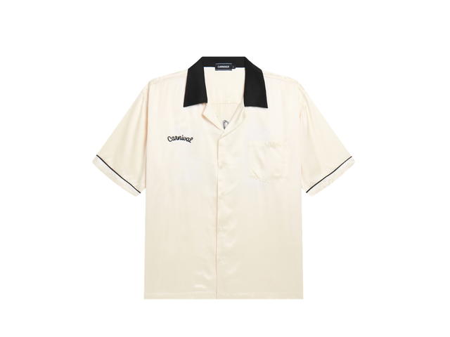 Carnival Carnival Bowling Satin Shirt Cream (SS26) - view 2