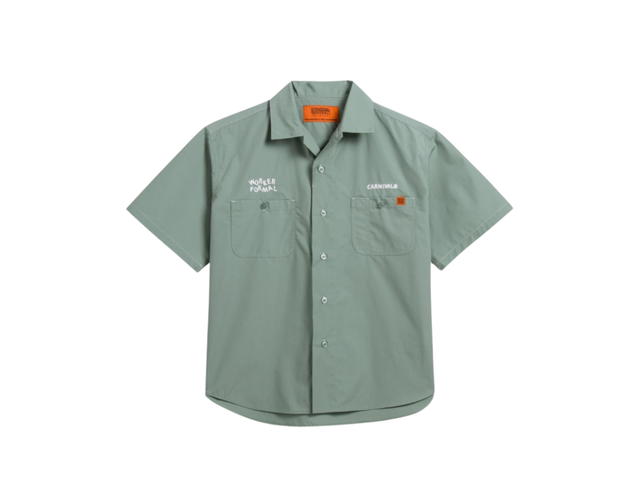Carnival Carnival x Universal Overall Open Collar Shirt Green - view 1