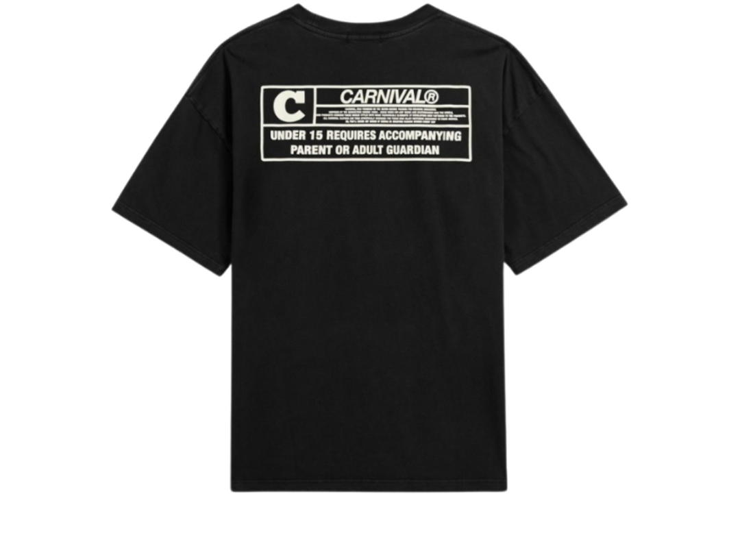 Carnival Carnival Advisory Ovs Washed T-Shirt Black (SS25)