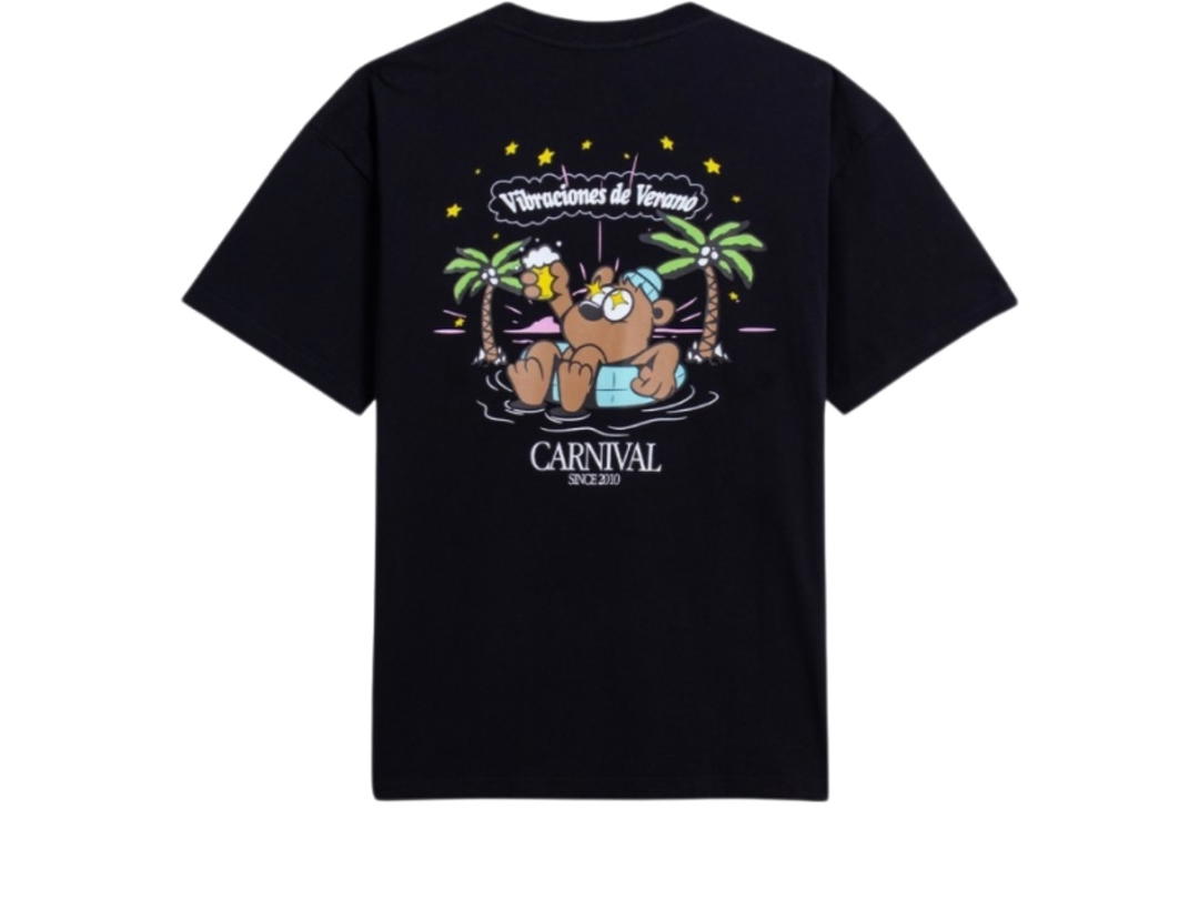 Carnival Carnival Bernie On Vacay Washed T-Shirt Black (SS25)