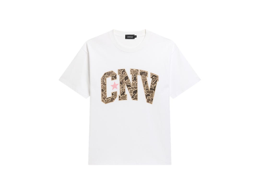 Carnival Carnival Camo Boxy T-shirt Black White (SS26)