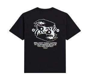 Buy Carnival Calm Mind Slub T-shirt Black (SS26) at Sasom – Authentic and Ready to Ship