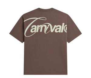 Buy Carnival Essential Backscript Ovs T-shirt Brown at Sasom – Authentic and Ready to Ship