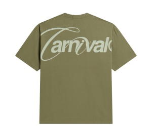 Buy Carnival Essential Backscript Ovs T-shirt Olive at Sasom – Authentic and Ready to Ship