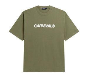 Buy Carnival Essential Blockprint Ovs T-shirt Olive at Sasom – Authentic and Ready to Ship