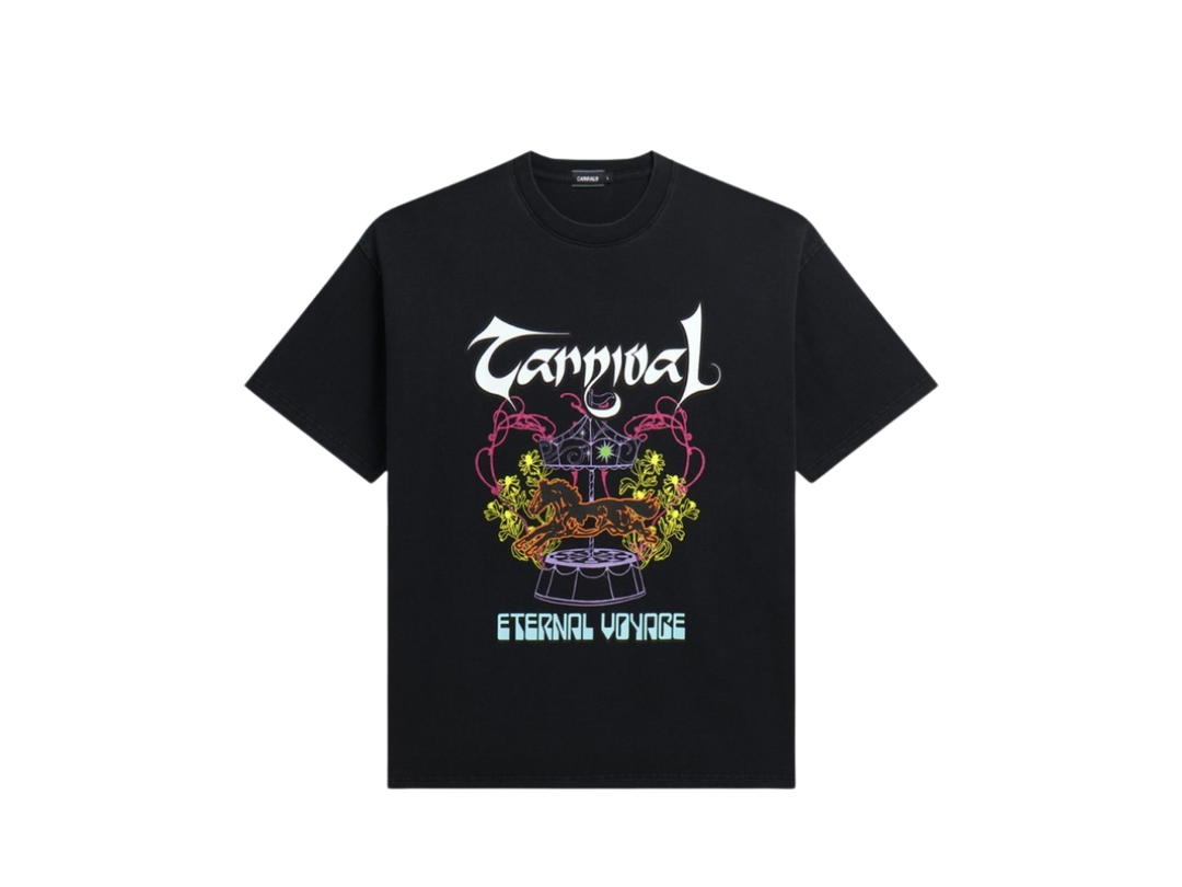 Carnival Carnival Eternal Voyage Ovs Washed T-Shirt Black FW25