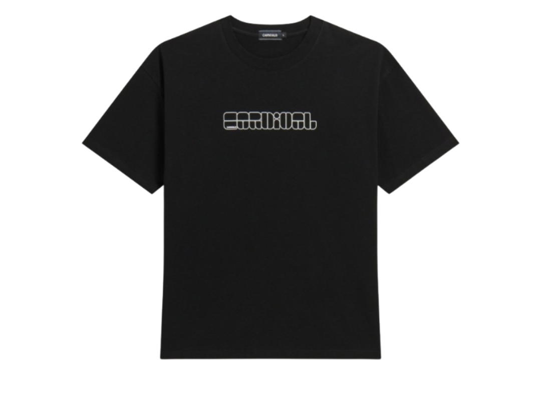 Carnival Carnival Geometric Logo Ovs T-shirt (SS25) Holiday In The Sun Black