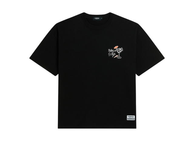 Carnival Carnival Golf Take A Sip Ovs T-Shirt Black - view 2