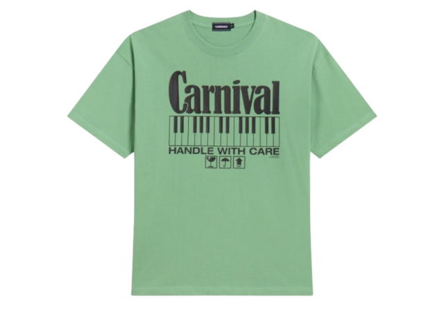Carnival Carnival Melody Ovs Washed T-shirt (SS25) Holiday In The Sun Green - view 1