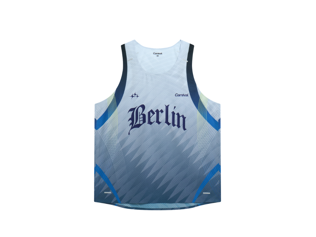 Carnival Carnival Running Berlin Solaris Race Singlet Blue