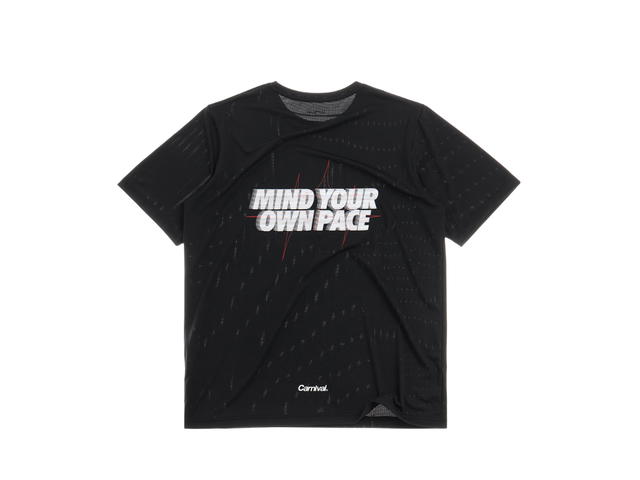 Carnival Carnival Running Mind Core Knit T-shirt Black - view 2