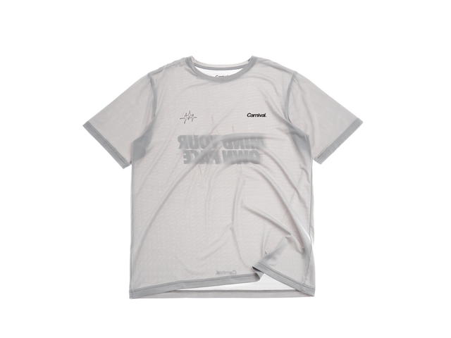 Carnival Carnival Running Mind Core Knit T-shirt Grey - view 1