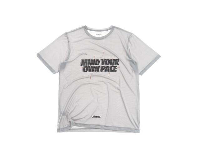 Carnival Carnival Running Mind Core Knit T-shirt Grey - view 2