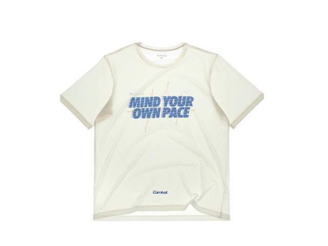 Carnival Carnival Running Mind Core Knit T-shirt Bone - view 2